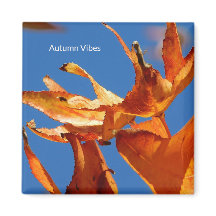 Magnet "Autumn Leaves on Blue Sky"