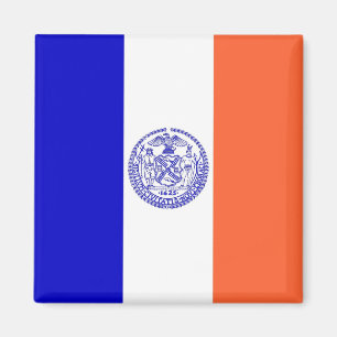 Magnet avec drapeau de New York City - USA