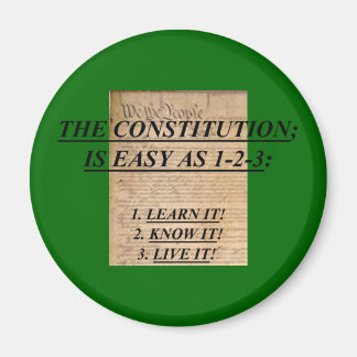 Magnet avec la Constitution est facile comme 1-2-3