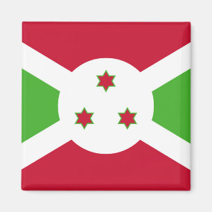 Magnet avec le drapeau du Burundi