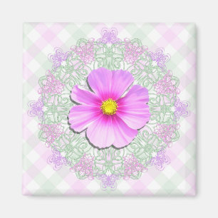 Magnet - Bi-Colour Cosmos Lace & Lattice