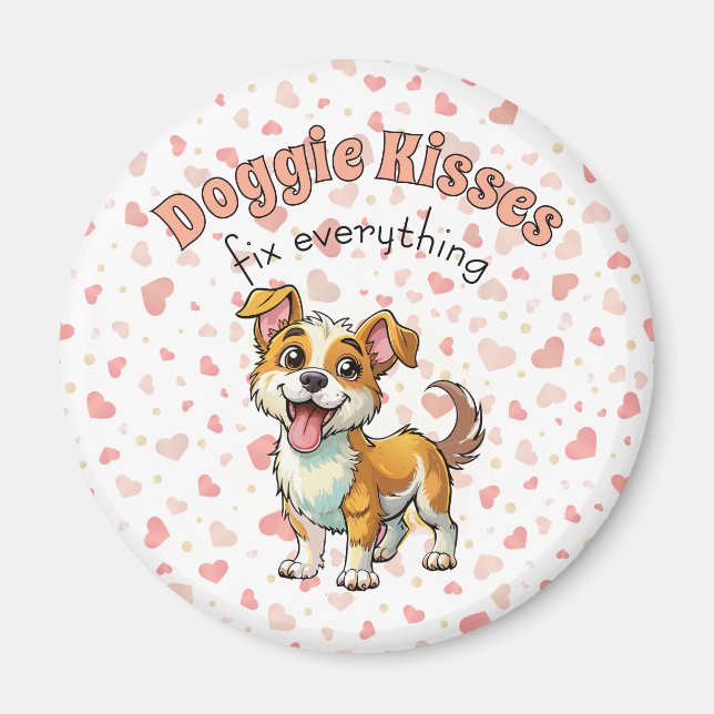 Magnet Bisous de Chien (Devant)