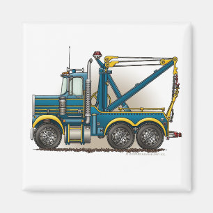 Magnet bleu de naufrageur de dépanneuse