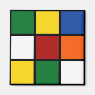 Magnet bunte Quadrate