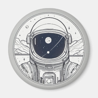 Magnet button with space design