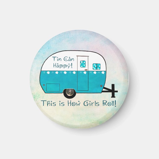 MAGNET | Camper rétro (Devant)