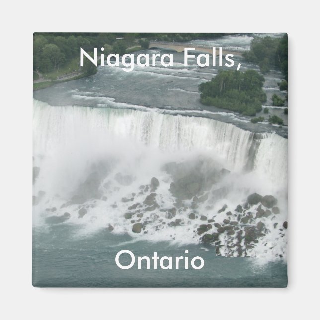 Magnet Carré de Niagara Falls (Devant)