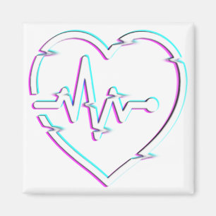 Magnet Carré de vérification cardiaque
