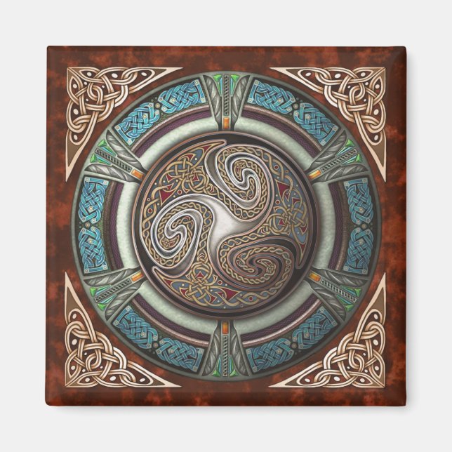 Magnet Carré Triskelion (Devant)