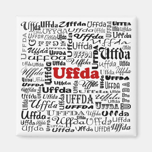 Magnet Carré Uffda (Devant)