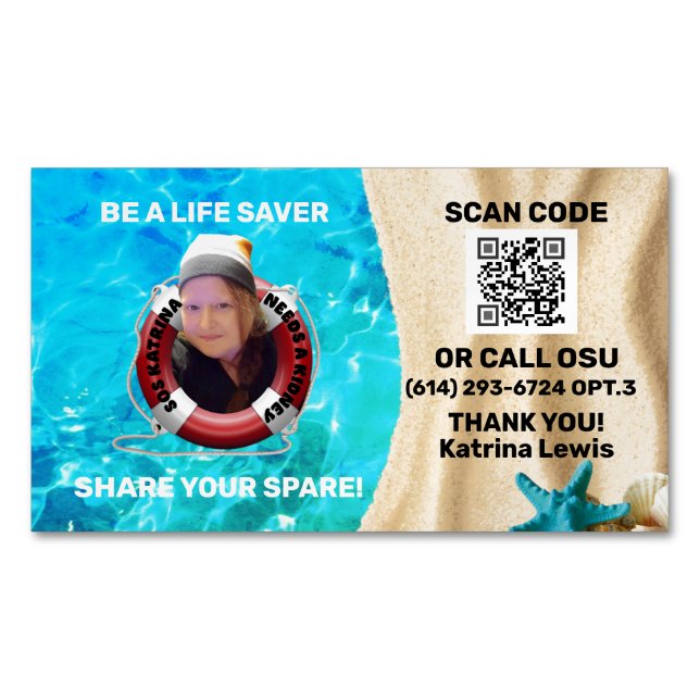 Magnet carte de visite (devant)