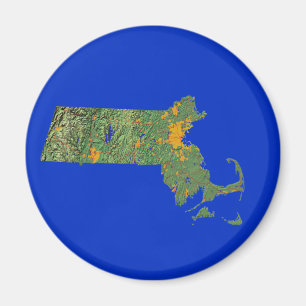 Magnet Carte Massachusetts