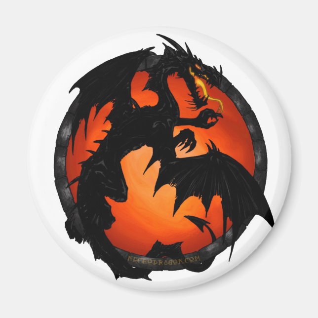 Magnet cercle Dragon (Devant)