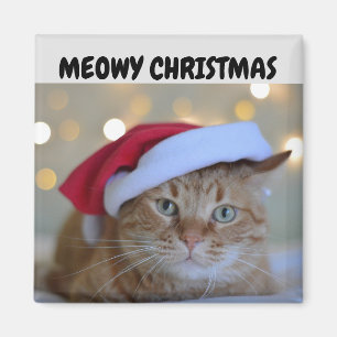 MAGNET CHAT ROUX NOËL MIAOU