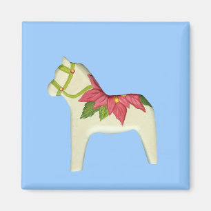 Magnet Cheval Dala Poinsettia