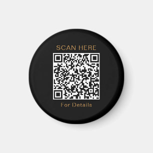 Magnet circulaire de conception de code QR unique