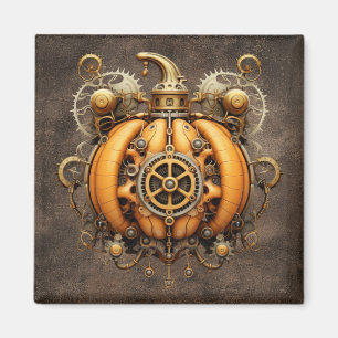 Magnet Citrouille Automne Steampunk