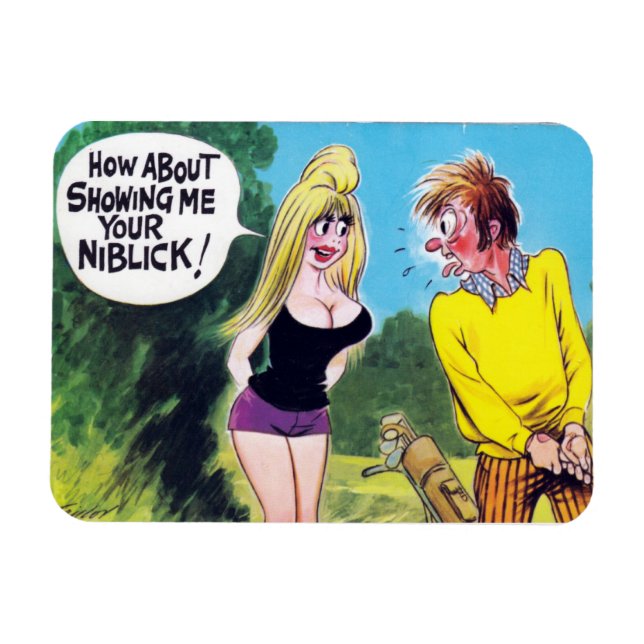 Magnet - Comic - Golf (Horizontal)