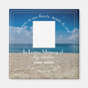 Magnet commémoratif avec texte - Plage