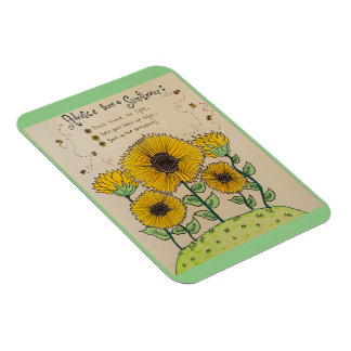 Magnet "Conseil d'un tournesol"