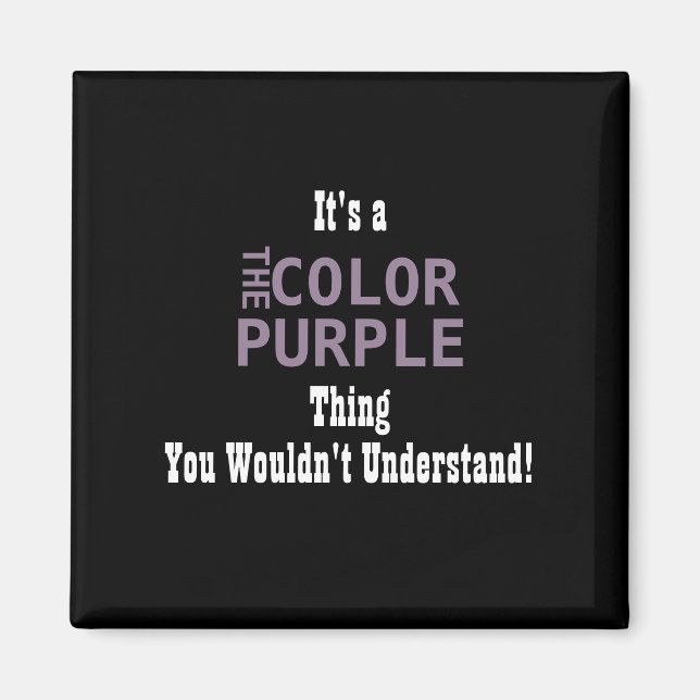 Magnet couleur violet (Devant)