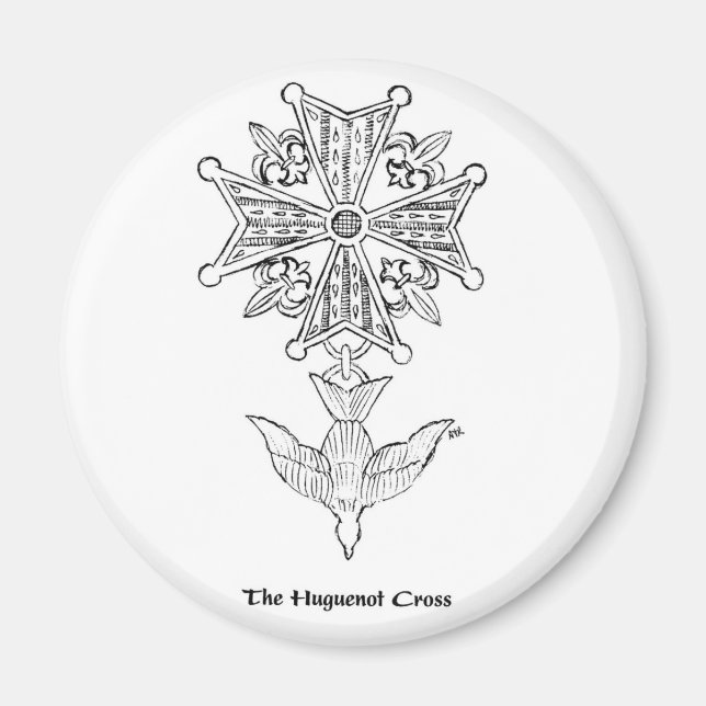 Magnet croisé Huguenot (Devant)