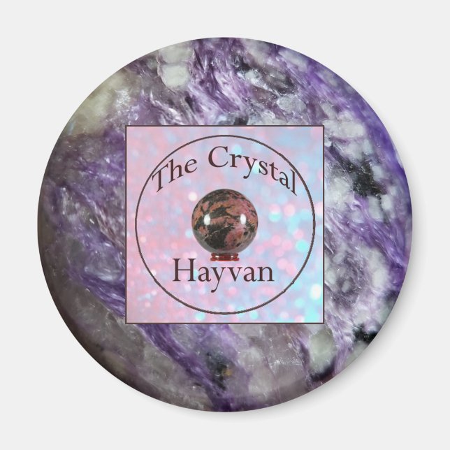 Magnet Crystal Hayvan avec image de marque (Devant)