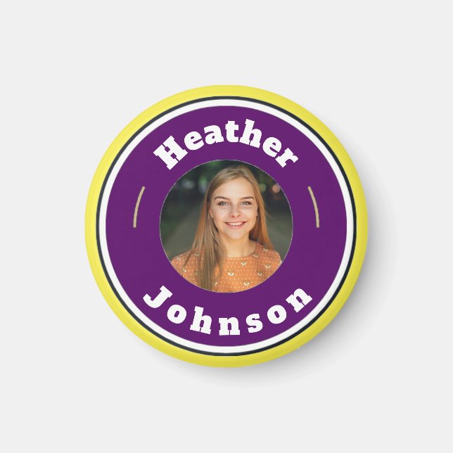 Magnet - Custom Personalized (add name & photo) (Front)