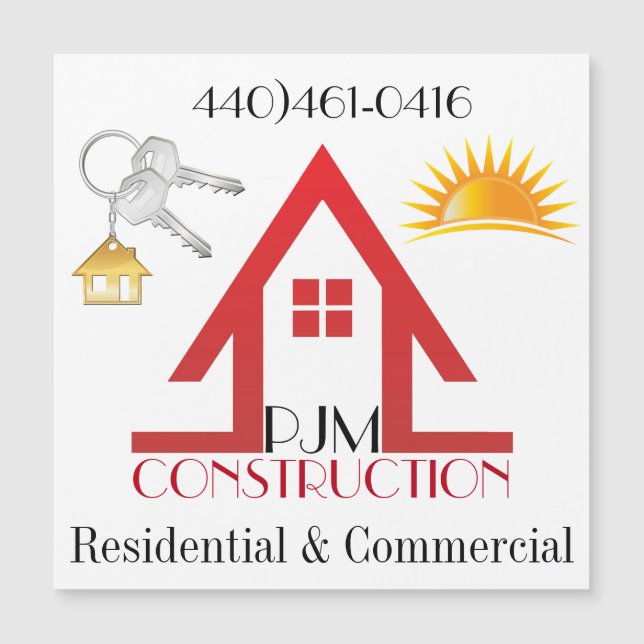 Magnet d'affaires - Construction / Immobilier (Devant)