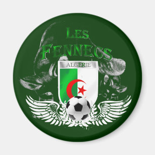 Magnet d'Algerie de drapeau de Les Fennecs Algéri