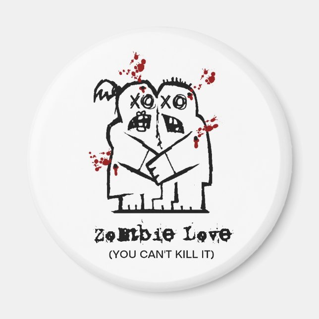 Magnet d'amour zombie (Devant)