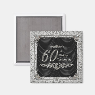 Magnet d'anniversaire du Mariage de diamant