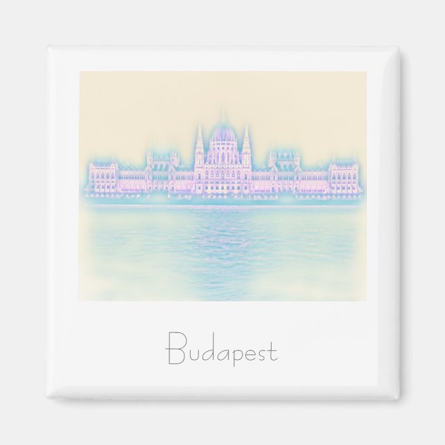 Magnet d'architecture du Parlement de Budapest Hon (Devant)