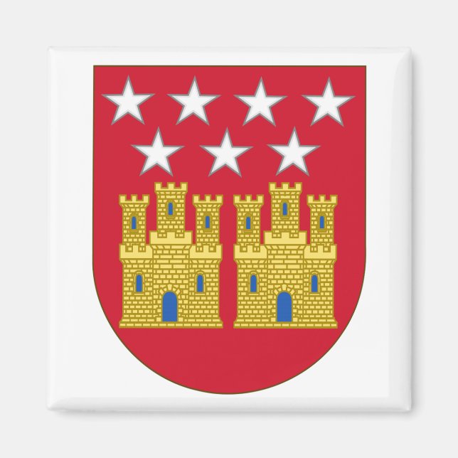 Magnet d'armoiries de la Communauté de Madrid (Devant)