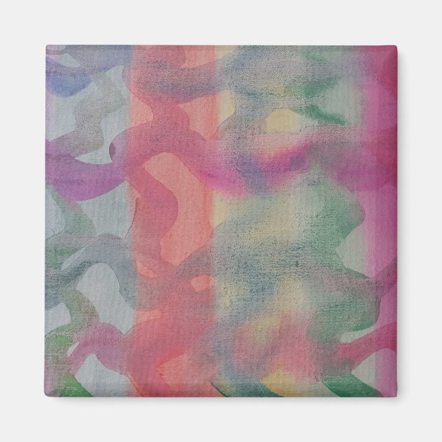 Magnet d'art Abstrait Pastel (Devant)