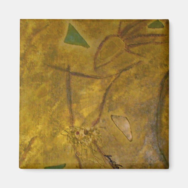 Magnet d'art danseuse africaine (Devant)