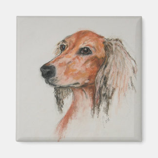 Magnet d'art de Chien Saluki