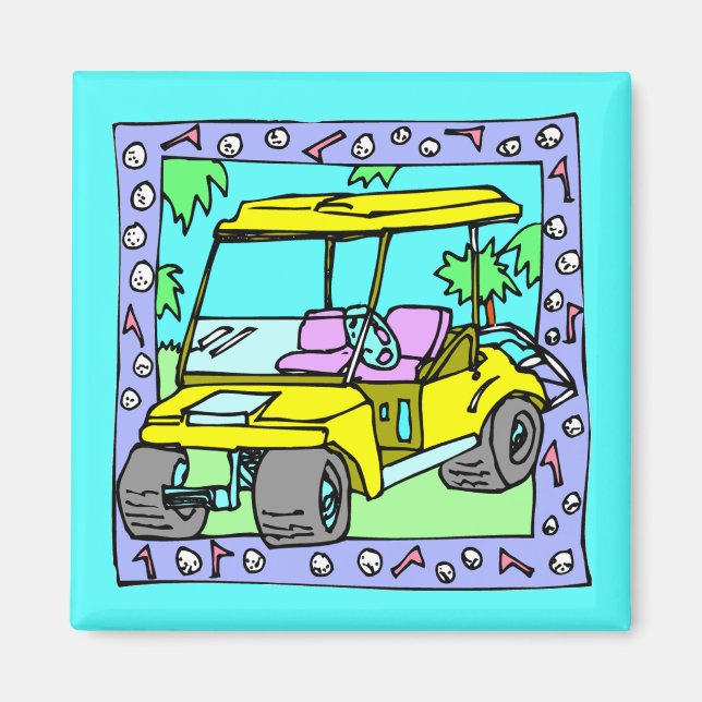 Magnet d'art du panier de golf (Devant)