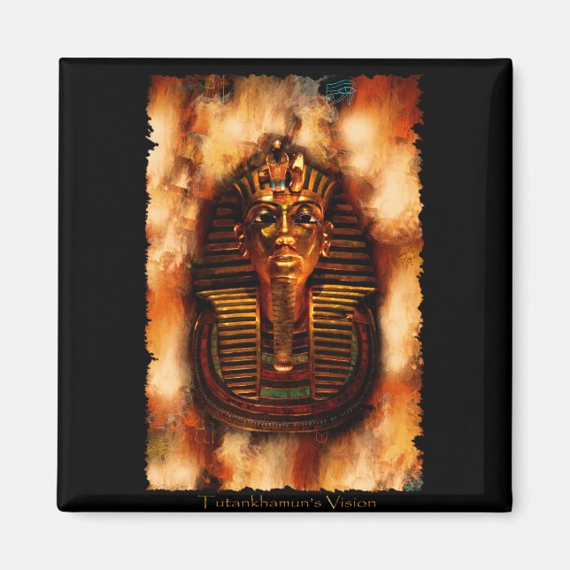 Magnet d'art égyptien du roi TUTANKHAMEN (Devant)