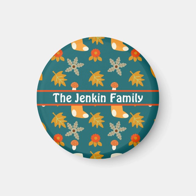 Magnet d'automne personnalisé (Devant)