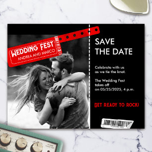 Magnet de billets Mariage Rock and Roll Enregistre