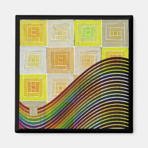 Magnet de boîtes jaunes