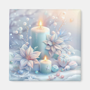Magnet de bougies de Noël