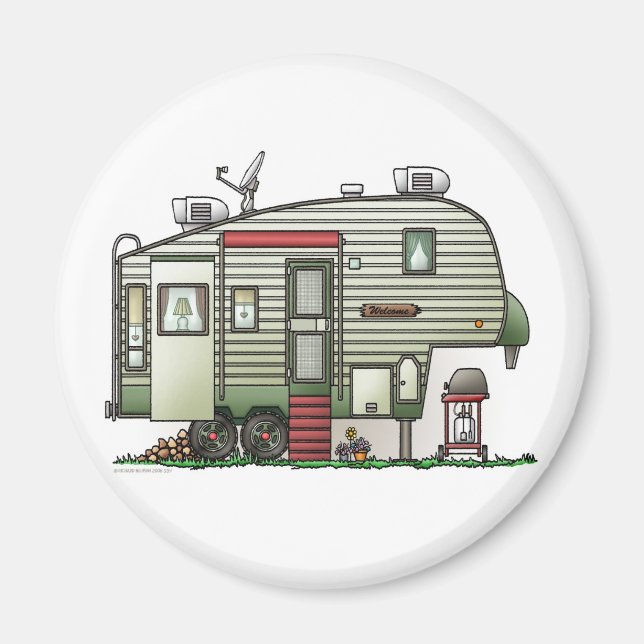 Magnet de Camping High Tech 5th Wheel (Devant)