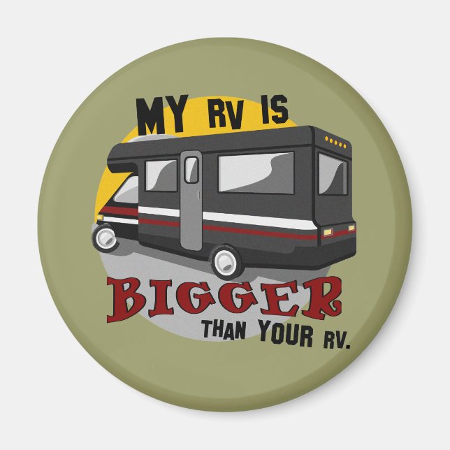 Magnet de camping RV amusant (Devant)