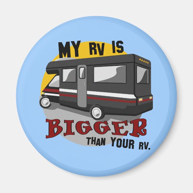 Magnet de camping RV amusant (Devant)