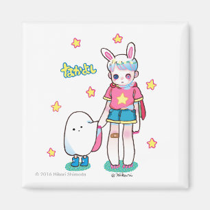 Magnet de Carré de 2 pouces Best Friends