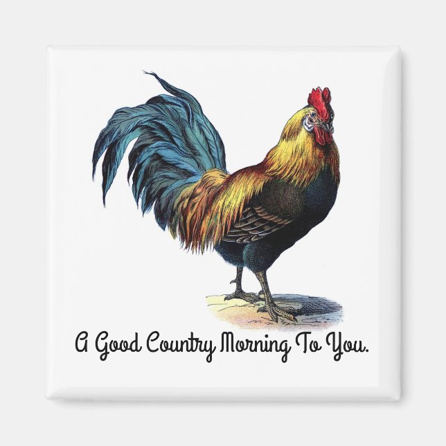 Magnet de Carré vintage (Devant)