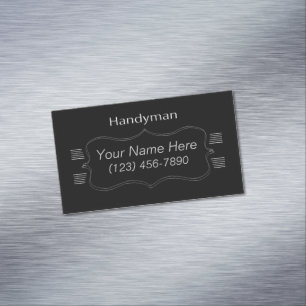 Magnet de Carte de visite noir et gris