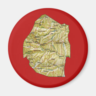 Magnet de carte Eswatini